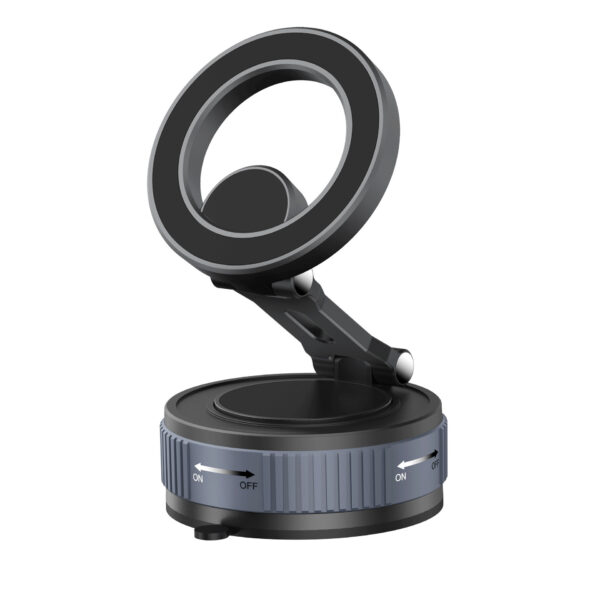 磁力万向调节折叠手机支架车载磁吸真空吸附导航手机支架