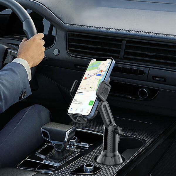 车载水杯座手机支架可折叠水杯手机固定支架汽车水杯座手机支架