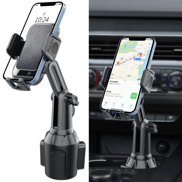 车载水杯座手机支架可折叠水杯手机固定支架汽车水杯座手机支架