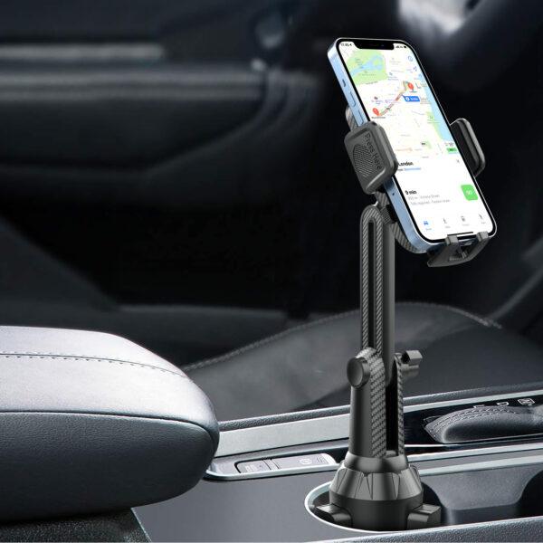 车载水杯座手机支架可折叠水杯手机固定支架汽车水杯座手机支架