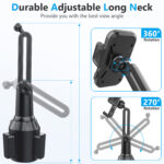 车载水杯座手机支架可折叠水杯手机固定支架汽车水杯座手机支架