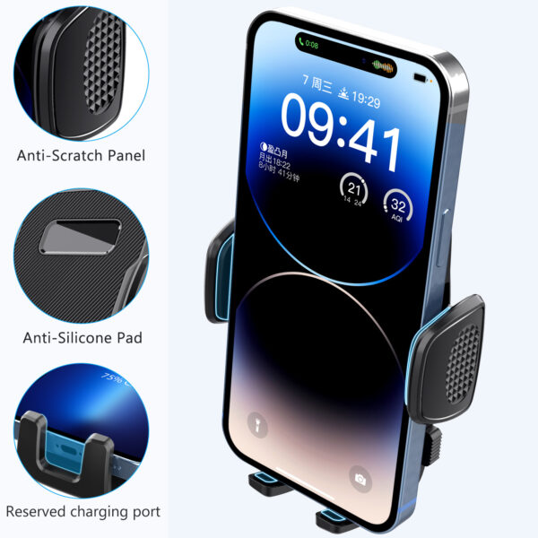 车载手机支架出风口卡扣式360度旋转导航汽车通风口车用导航仪