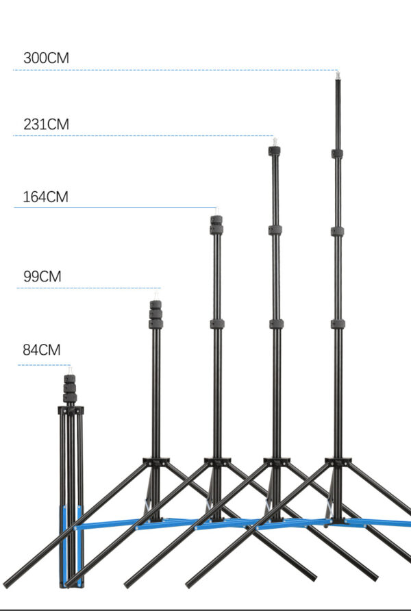 32管径铝合金灯架摄影支架补光灯摄影灯户外灯高承重支架