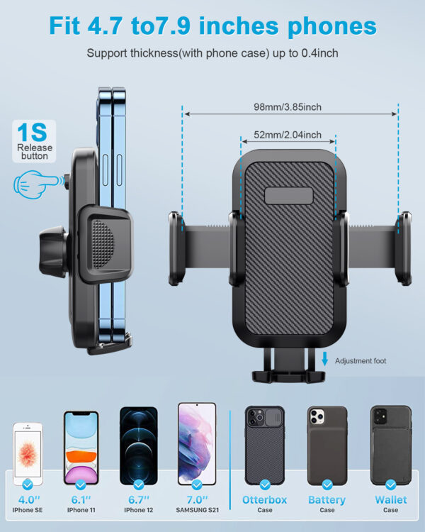 多功能车载手机支架汽车仪表台挡风玻璃吸盘式可伸缩导航手机支架
