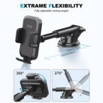 多功能车载手机支架汽车仪表台挡风玻璃吸盘式可伸缩导航手机支架