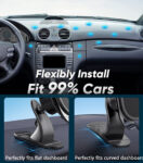 磁铁手机支架磁吸粘贴式车载手机支架汽车仪表台强磁导航支架