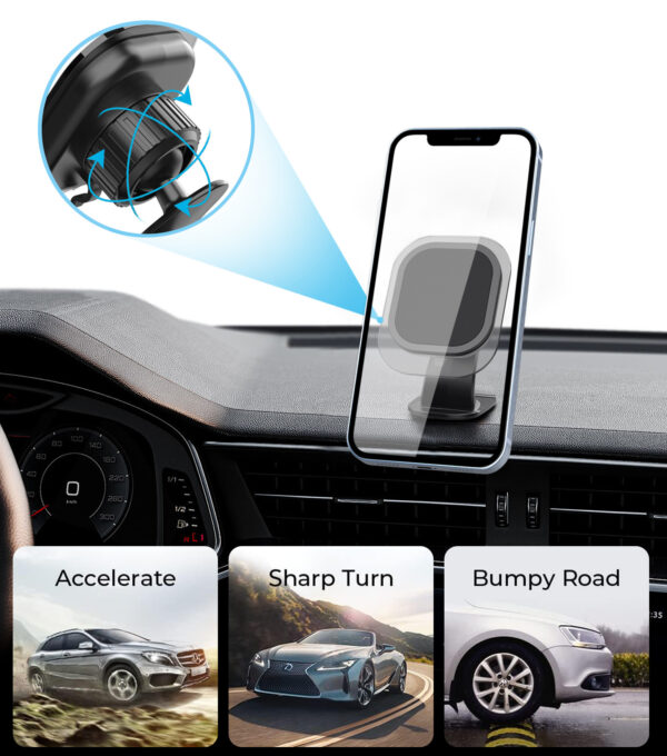 磁铁手机支架磁吸粘贴式车载手机支架汽车仪表台强磁导航支架