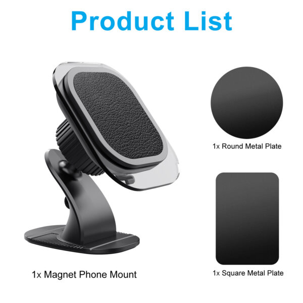 磁铁手机支架磁吸粘贴式车载手机支架汽车仪表台强磁导航支架
