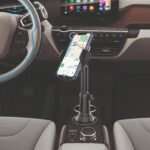 车载水杯座手机支架 可折叠防滑 汽车水杯架手机固定支架