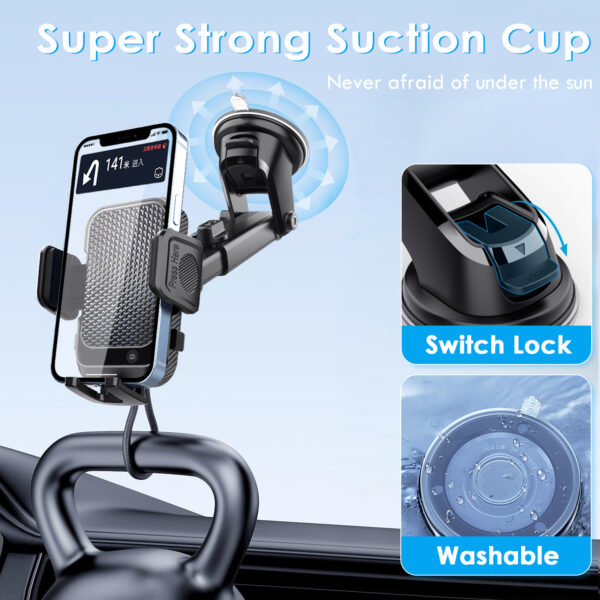 车载手机支架汽车仪表台挡风玻璃吸盘式可伸缩导航车用手中控台