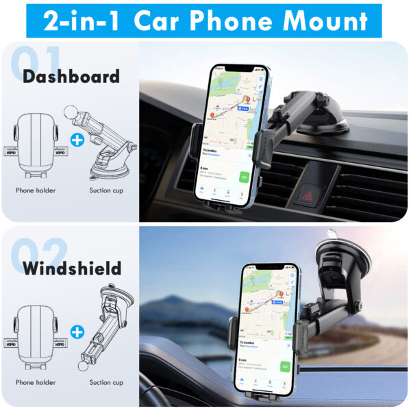 车载手机支架汽车仪表台挡风玻璃吸盘式可伸缩导航车用手中控台