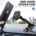 车载磁吸手机支架汽车仪表台挡风玻璃吸盘式可伸缩磁铁导航支架