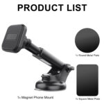 车载磁吸手机支架汽车仪表台挡风玻璃吸盘式可伸缩磁铁导航支架