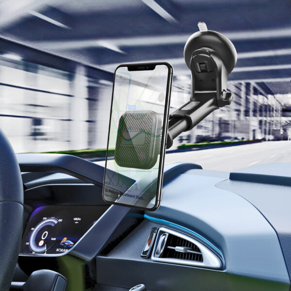 车载磁吸手机支架汽车仪表台挡风玻璃吸盘式可伸缩磁铁导航支架