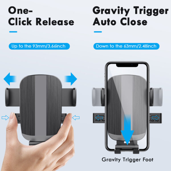车载手机支架汽车仪表台挡风玻璃吸盘式可伸缩自动锁手机导航支架