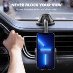 车载软管手机支架汽挡风玻璃中控台仪表台吸盘式导航手机支架