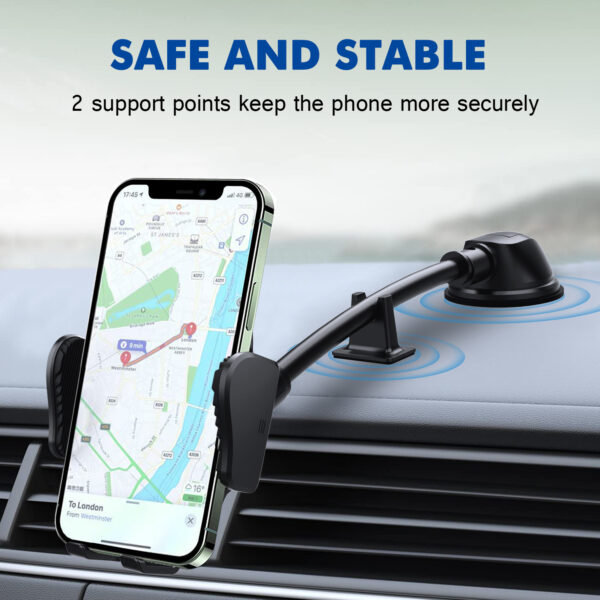 车载软管手机支架汽挡风玻璃中控台仪表台吸盘式导航手机支架