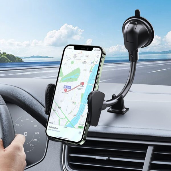 车载软管手机支架汽挡风玻璃中控台仪表台吸盘式导航手机支架