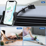 车载软管手机支架汽挡风玻璃中控台仪表台吸盘式导航手机支架