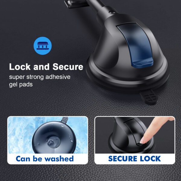 车载软管手机支架汽挡风玻璃中控台仪表台吸盘式导航手机支架