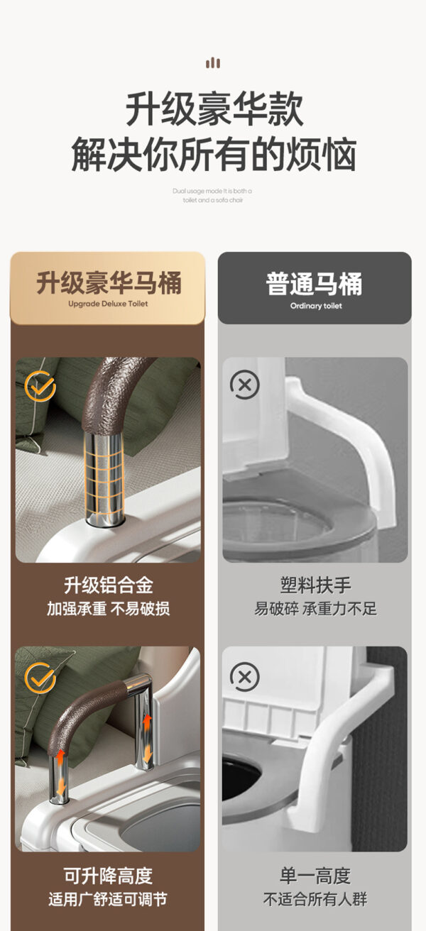 成人厕所尿桶便盆坐便椅