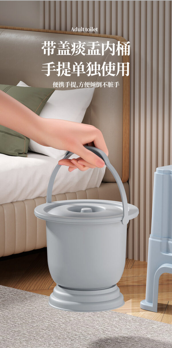 家用床边坐便凳防臭便盆