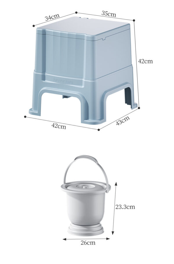 家用床边坐便凳防臭便盆