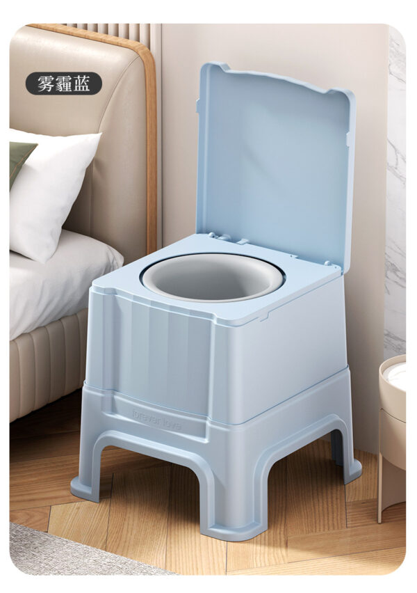 家用床边坐便凳防臭便盆