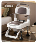 坐便椅家用防滑轮椅式马桶厕所凳孕妇