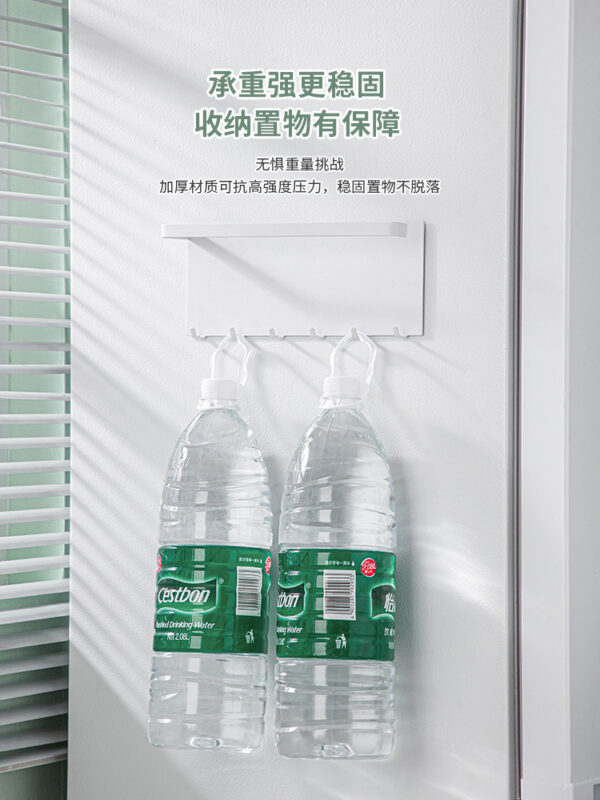 铁艺磁吸置物架冰箱侧面厨房卷纸保鲜膜收纳整理架调味料纸巾挂架