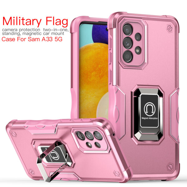 三星Galaxy A33 5G手机壳防摔军旗指环后盖磁吸手机保护套