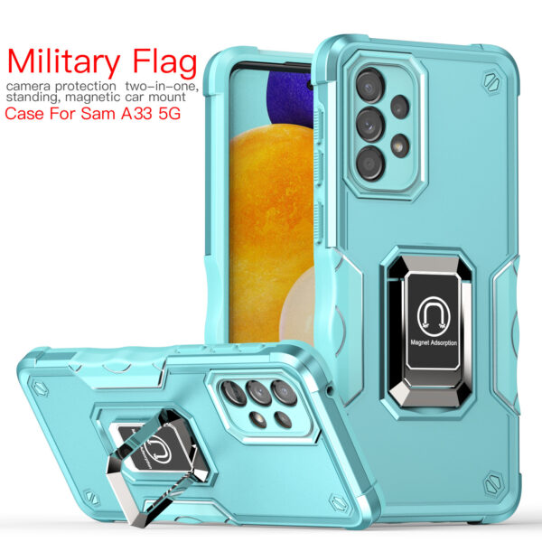 三星Galaxy A33 5G手机壳防摔军旗指环后盖磁吸手机保护套