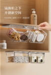 浴室卫生间化妆品棉签口红收纳盒抽屉式置物盒卸妆棉镜柜透明盒子