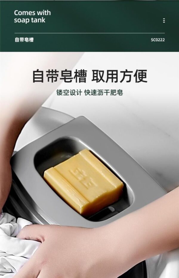 可折叠洗衣盆带搓板一体家用婴儿宝宝家用加大加深加厚学生宿舍用