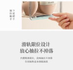 浴室卫生间化妆品棉签口红收纳盒抽屉式置物盒卸妆棉镜柜透明盒子