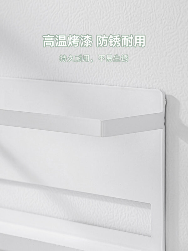 铁艺磁吸置物架冰箱侧面厨房卷纸保鲜膜收纳整理架调味料纸巾挂架