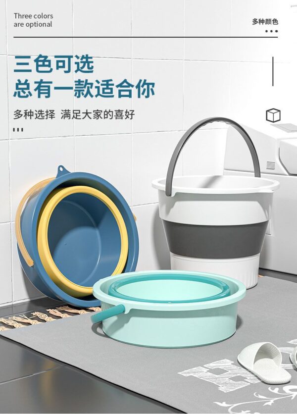 可折叠水桶塑料桶家用储水桶加厚手提大桶特大号收纳筐钓鱼桶户外