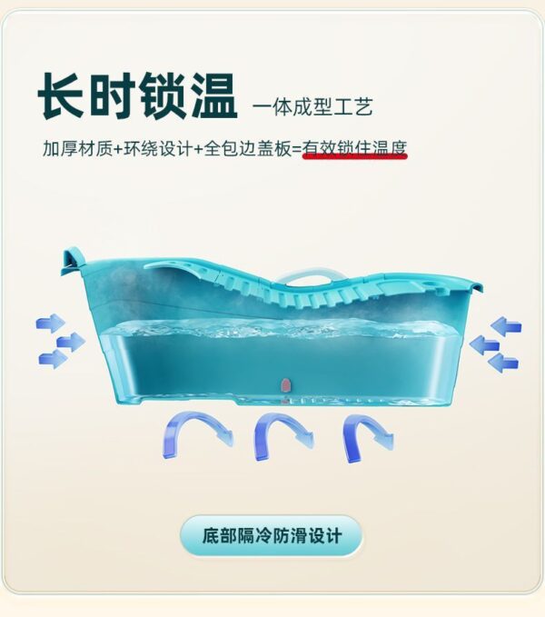 成人泡澡桶全身特大号浴缸家用洗澡桶塑料浴桶全身洗澡盆儿童浴盆