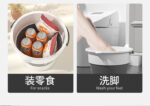 可折叠水桶塑料桶家用储水桶加厚手提大桶特大号收纳筐钓鱼桶户外