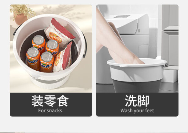 可折叠水桶塑料桶家用储水桶加厚手提大桶特大号收纳筐钓鱼桶户外