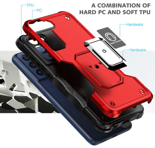 三星Galaxy S21 FE手机壳防摔军旗指环车载磁吸手机保护套