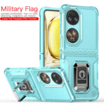 华为P50 Pocket手机壳军旗磁吸支架简约后盖式手机保护套防摔