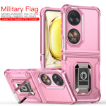 华为P50 Pocket手机壳军旗磁吸支架简约后盖式手机保护套防摔