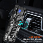 三星Galaxy Z Flip4手机壳八一迷彩磁吸支架防摔手机保护套