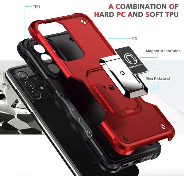 三星Galaxy A33 5G手机壳防摔军旗指环后盖磁吸手机保护套