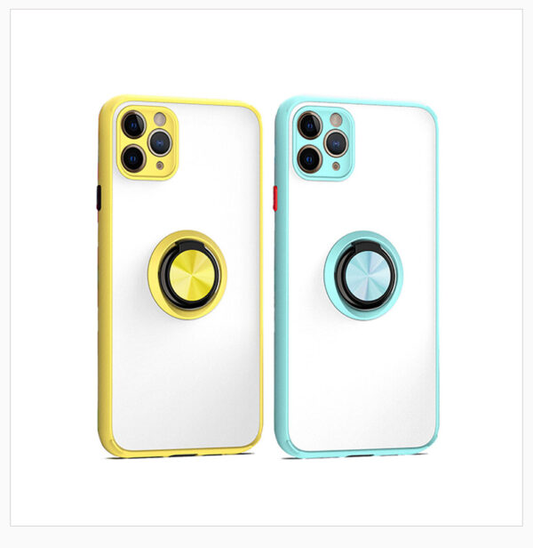 苹果11PROMAX手机壳轻薄防摔TPU硅胶手机套pc保护壳指环支架