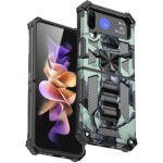 三星Galaxy Z Flip4手机壳八一迷彩磁吸支架防摔手机保护套