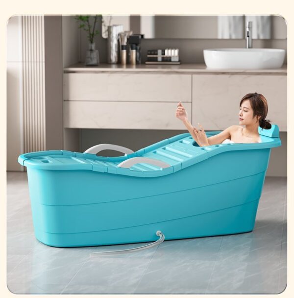 成人泡澡桶全身特大号浴缸家用洗澡桶塑料浴桶全身洗澡盆儿童浴盆