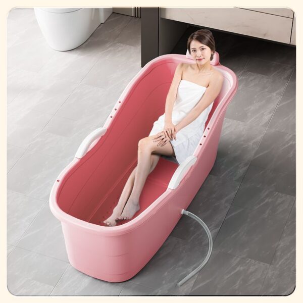 成人泡澡桶全身大号浴缸家用大人洗澡桶塑料浴桶全身儿童浴盆